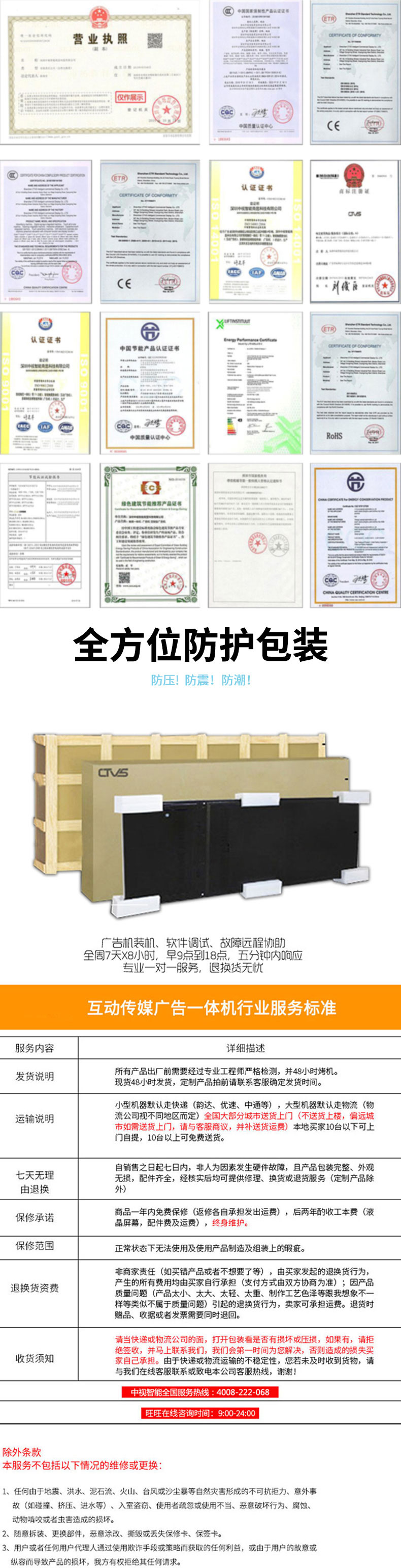 提供完善的產品售后服務支持與超長的質保周期